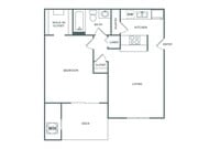 Augusta Classic | 1 dormitorio, 1 baño | 680 pies cuadrados