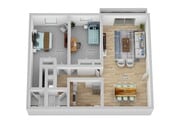 2 Bed and 1.5 Bath
