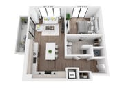 A6 floor plan Grove Central Residences