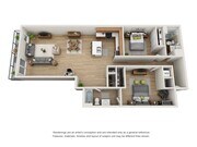 2x2 B floor plan Chelsea Heights