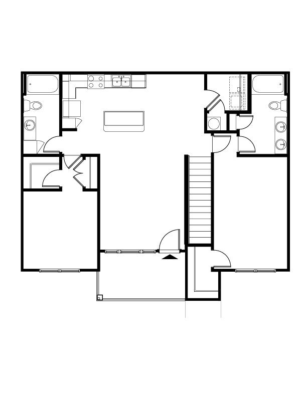 Floor Plan - 2 BR Grand Overlook