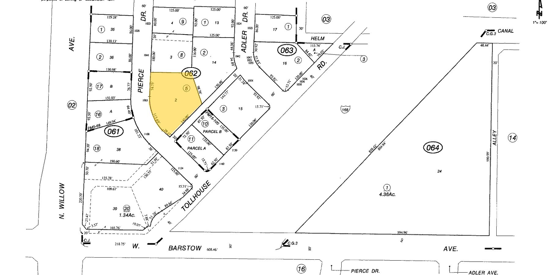 Plat Map - Pierce Apartments