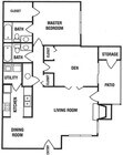 2 Bed / 2 Bath - Convertible Layout