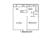 1BR/1BA