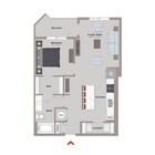 Floor Plan (Arya) - 1 Bedroom (Warhol IV)