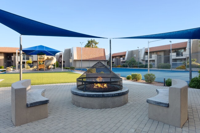 Unwind fireside with friends and neighbors.