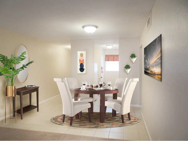 Dining Area in Two Bedroom - Walden Apartment Homes