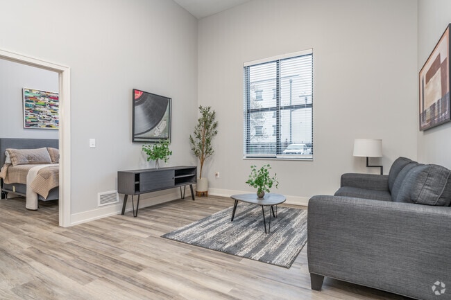2BR, 2BA - 826SF - Living Room - ELEVATE 340