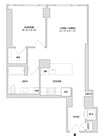 One Bedroom A15 - 827 Sq. Ft. - Residences 710-1910 and 3710-3910