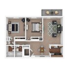 2 Bedroom, 2 Bath, 1007 sq. ft.