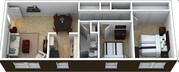 2BR/1BA