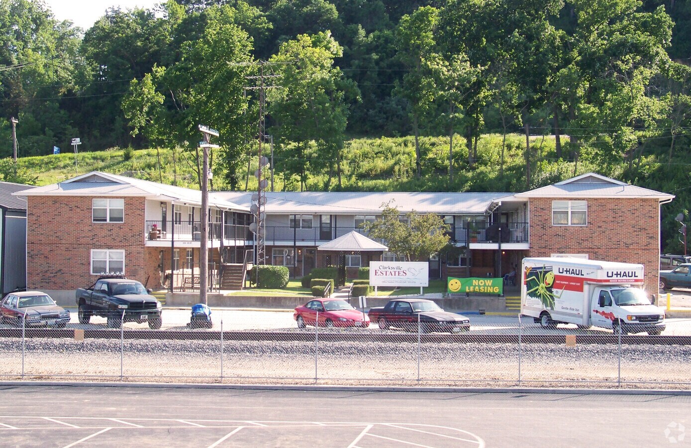 View from the east - Clarksville Estates Apartments