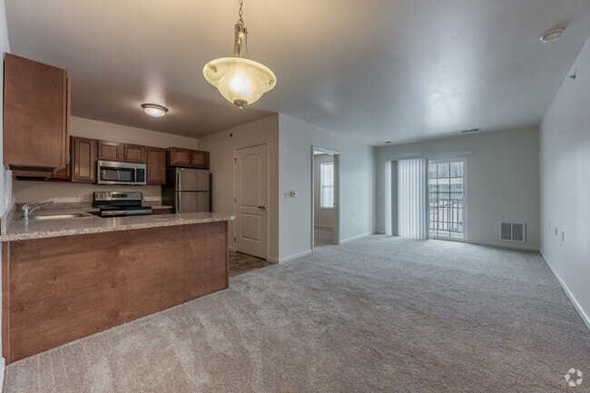 2BR, 1BA - 825SF - Living and Dining Area