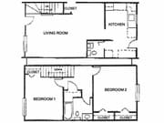 2BR/1.5BA