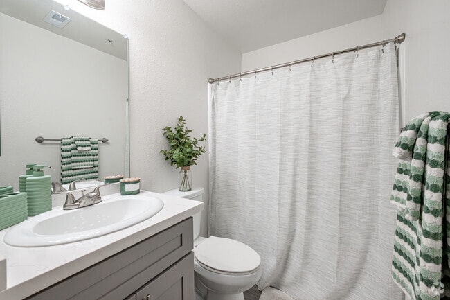 2BR, 2BA - 803SF - Secondary Bathroom