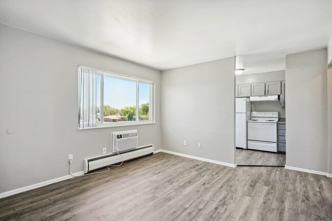 Living Room Connects to Kitchen - Autumn Lane Apartments