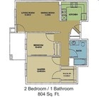 2HAB/1BA