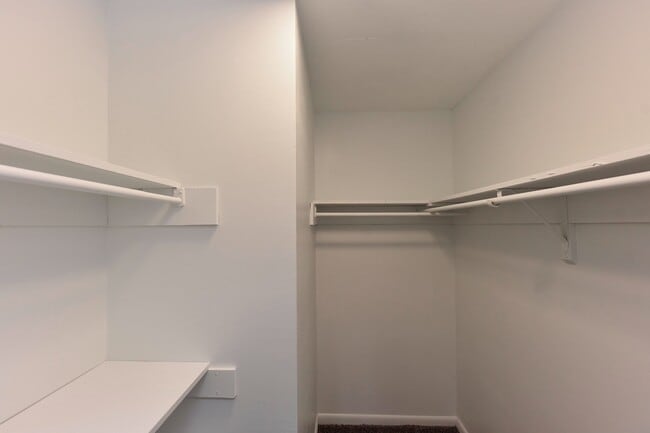 Generous closet space