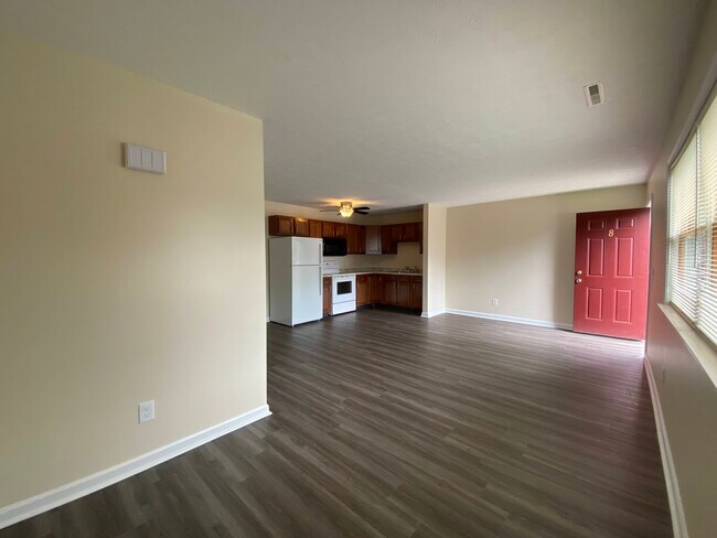 Open Layout Living Room and Eat-in Kitchen