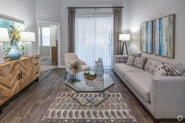 2BR, 2BA-1,110SF-Living room