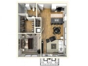 1 Bed / 1 Bath - 652 SF