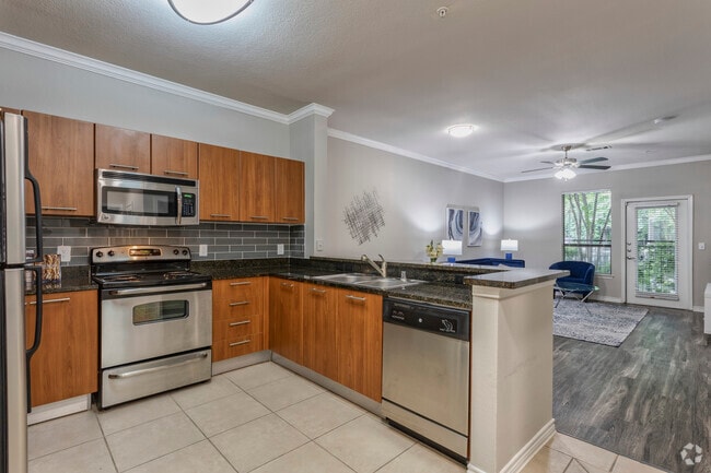 1BR, 1BA - 822 SF A1 - Cocina - Elan at Bluffview