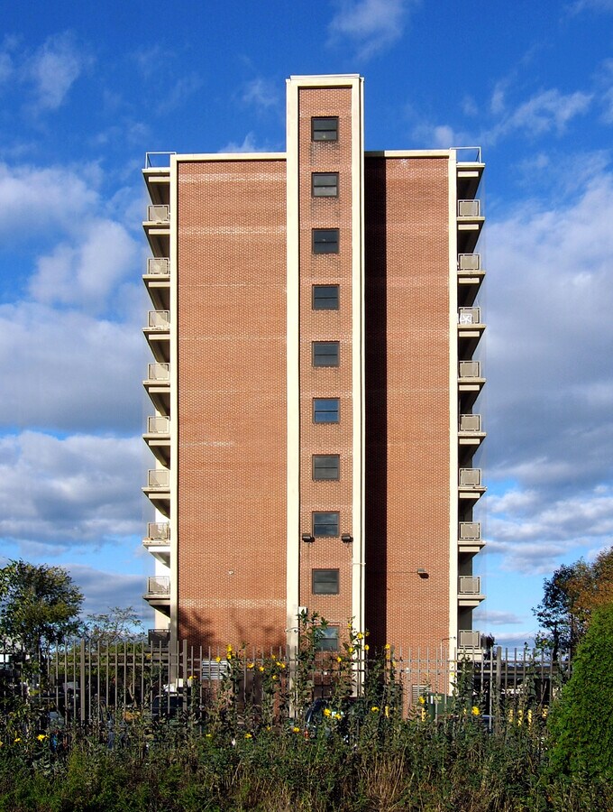 View from the southwest - Kennedy Tower