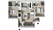 2bedroom 2bathroom Sunroom/ Great room