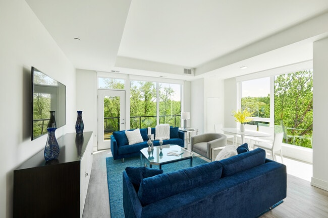 Model - Living Room - The Luxe, Apartments at Ridgedale