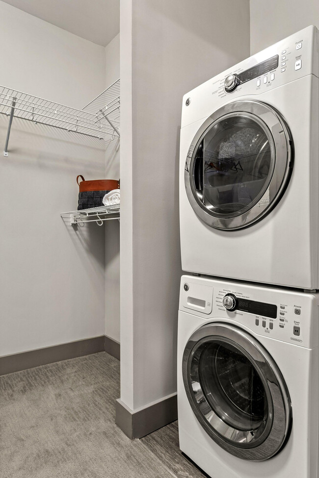 Efficient laundry space perfect for a streamlined lifestyle.