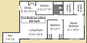 2 BR/1 BA