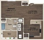 Trade floor plan Ayrsley Lofts