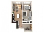 1 BR and Den