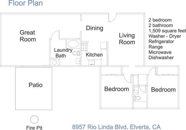 Photo - Nice two bedroom two bath home away from the city in Elverta, CA.