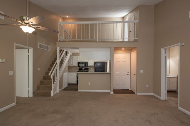 Living room, kitchen and loft