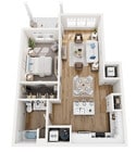 Floor Plan 1A | Seasons at Spring Street | Apartments in Mount Pleasant, WI