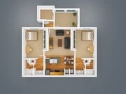 2 Bed, 2 Bath