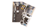 One Bedroom Apartment in Norman, Oklahoma with Large Walk-in Closets