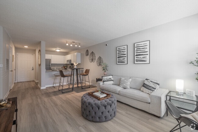 3BR, 2BA - 1,229SF - Living Room - Atlantic Palms