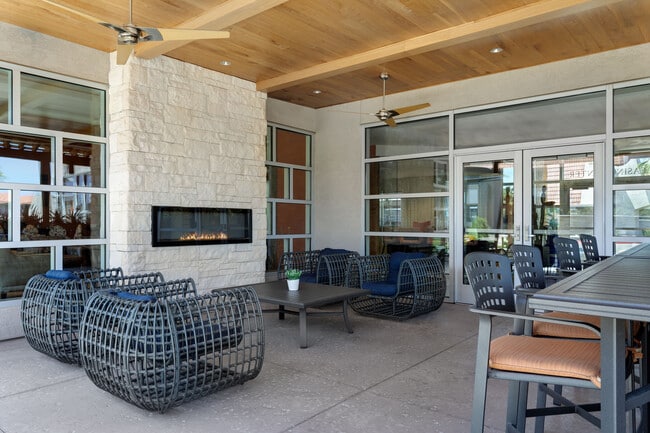 Relax fireside and enjoy the open-air ambiance