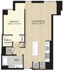 Nivel 57: unidades grandes de 1 dormitorio/1 baño # 257, 357, 457, 557, 657, 757, 857,957, 1057