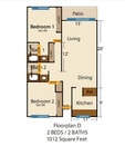Floorplan D 2 Beds / 2Baths