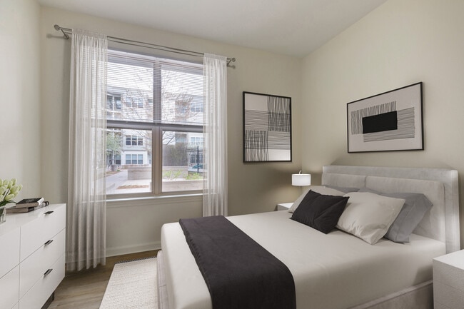 Renovated Package I bedroom with hard surface flooring