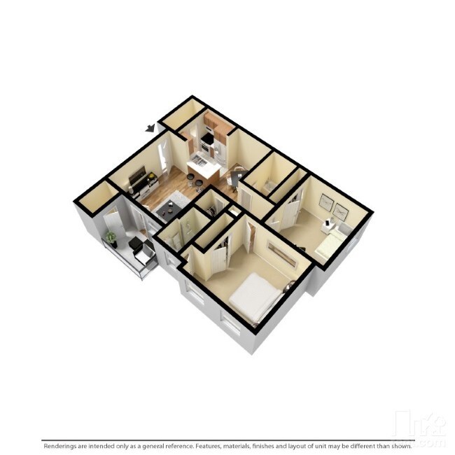 2BR/2BA 3D Furnished