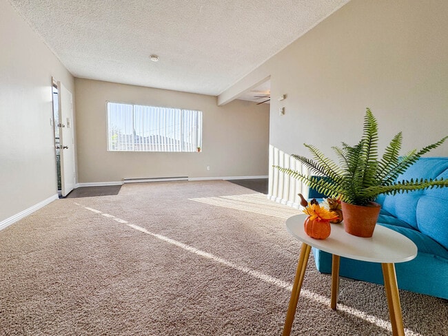 1 habitación, 1 baño - Sala de estar - 4th St Apartments