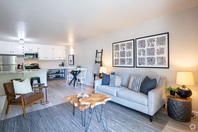 1BR, 1BA - Modelo de un dormitorio - Sala de estar