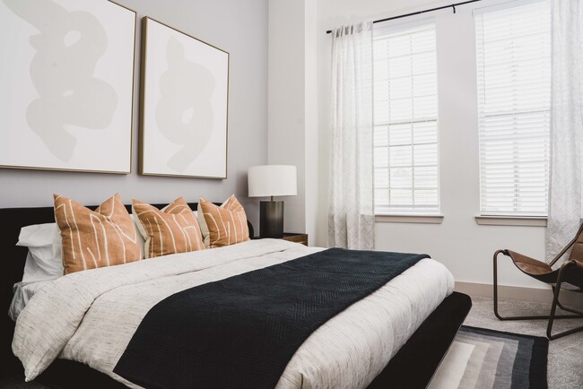 Plush carpet in bedrooms
