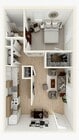 1-Bedroom Floor Plan