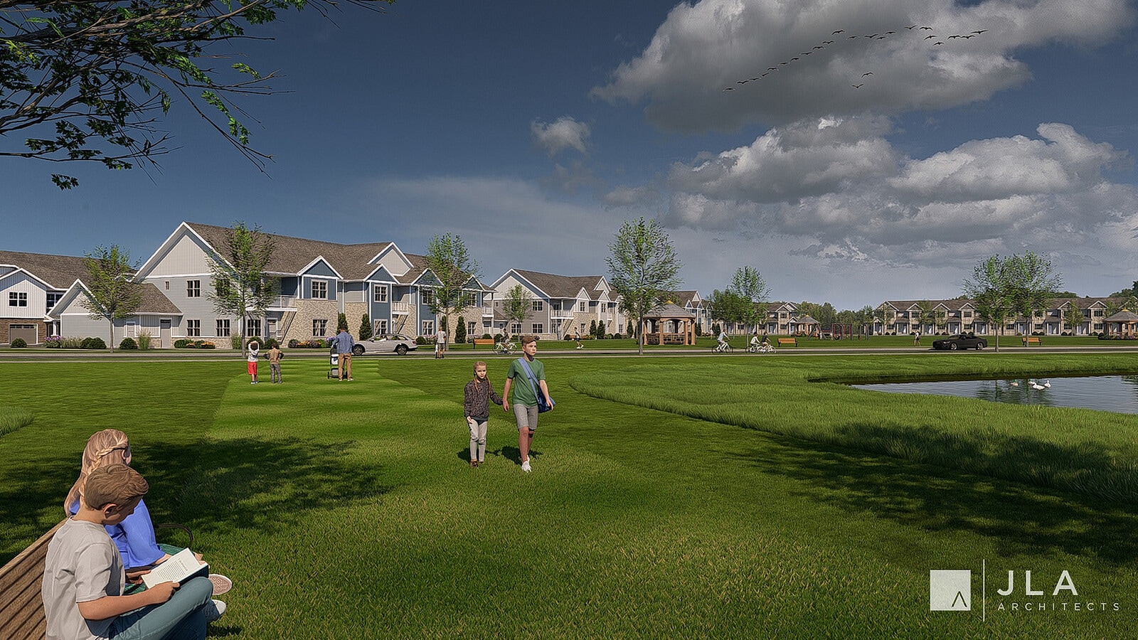 Vista de la comunidad - Terrapin Run Townhomes