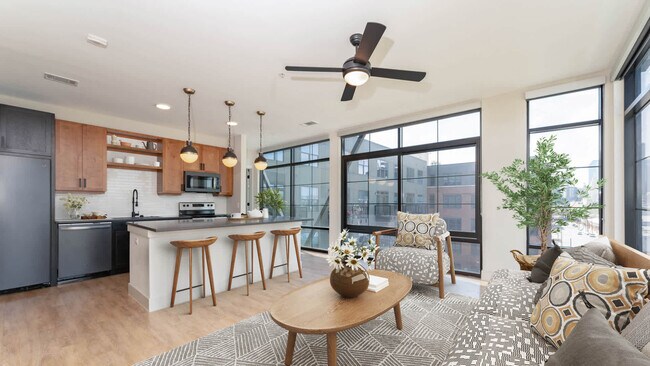 Living Room with Hard Surface Flooring